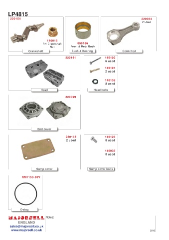 Spare parts cross-references