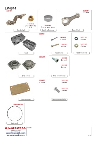 Spare parts cross-references