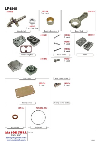 Spare parts cross-references