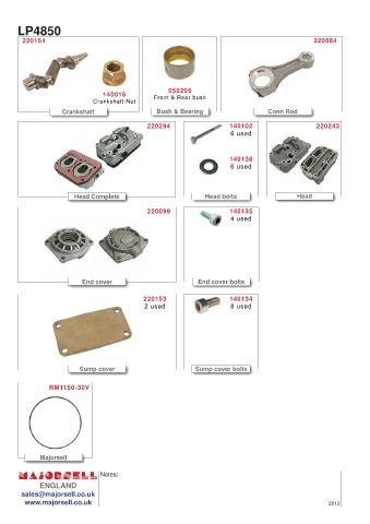 Spare parts cross-references