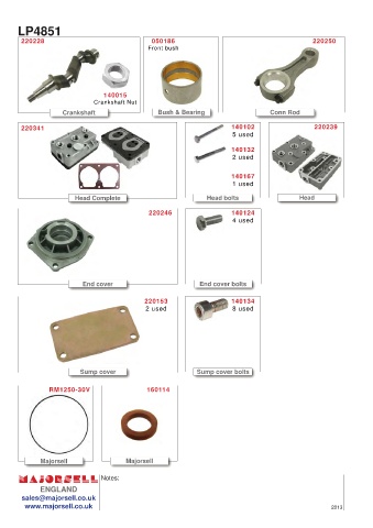 Spare parts cross-references