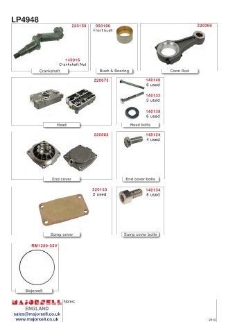 Spare parts cross-references