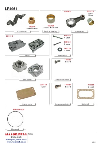 Spare parts cross-references