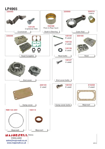 Spare parts cross-references