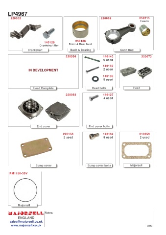 Spare parts cross-references