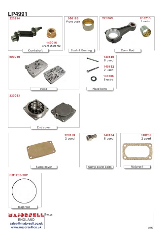 Spare parts cross-references