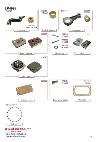 Spare parts cross-references