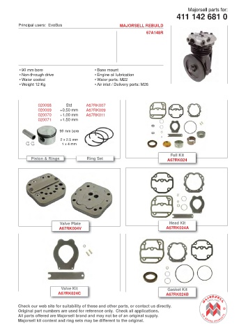 Spare parts cross-references