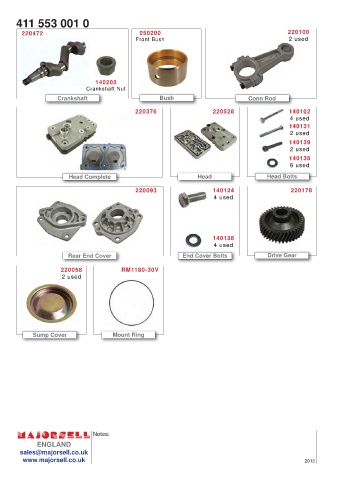 Spare parts cross-references