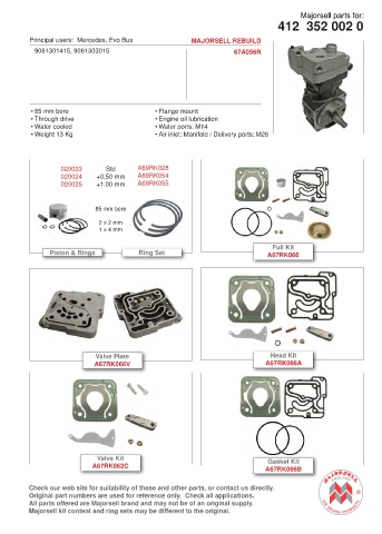 Spare parts cross-references