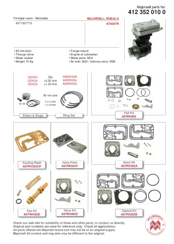 Spare parts cross-references