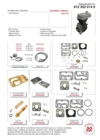 Spare parts cross-references