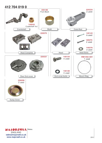 Spare parts cross-references