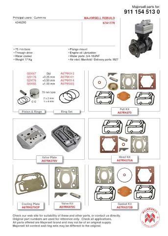 Spare parts cross-references