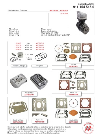 Spare parts cross-references