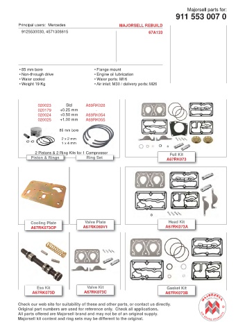 Spare parts cross-references