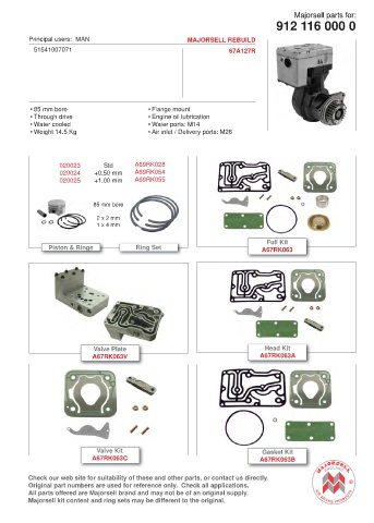 Spare parts cross-references