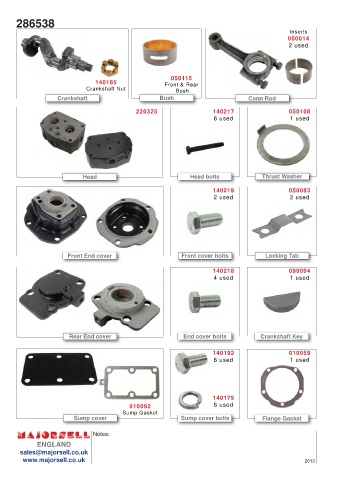 Spare parts cross-references