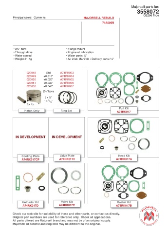 Spare parts cross-references