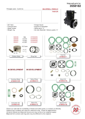 Spare parts cross-references