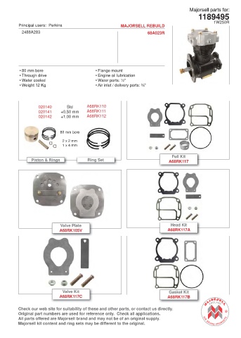 Spare parts cross-references