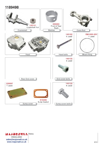 Spare parts cross-references