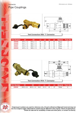 Spare parts cross-references