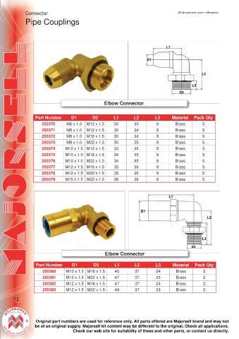 Spare parts cross-references