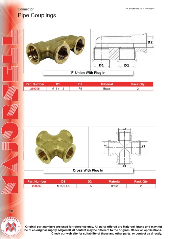 Spare parts cross-references