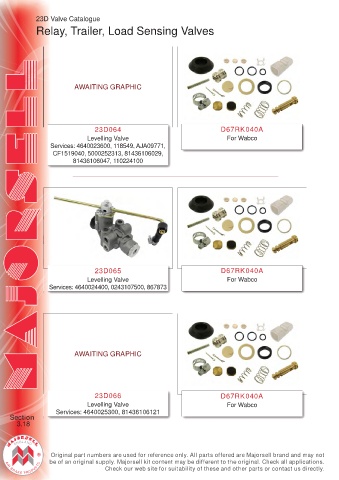 Spare parts cross-references