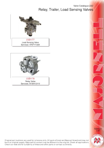 Spare parts cross-references