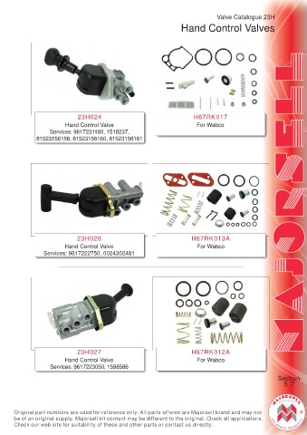 Spare parts cross-references