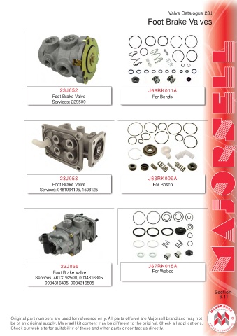 Spare parts cross-references