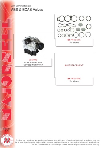 Spare parts cross-references