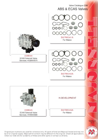 Spare parts cross-references