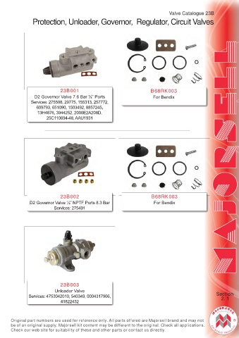 Spare parts cross-references