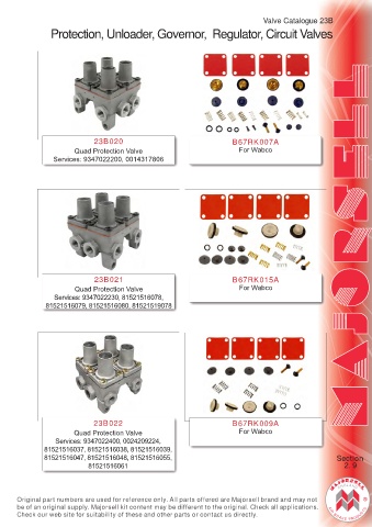 Spare parts cross-references