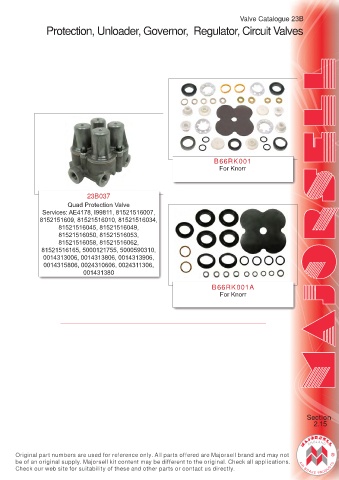 Spare parts cross-references