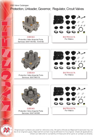 Spare parts cross-references