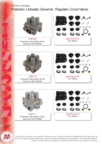 Spare parts cross-references