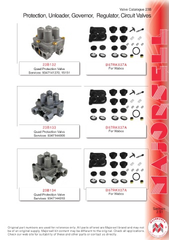 Spare parts cross-references