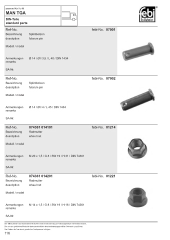 Spare parts cross-references