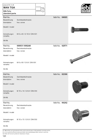 Spare parts cross-references