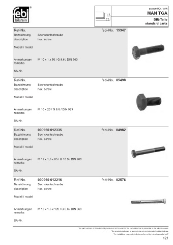 Spare parts cross-references