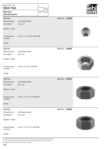 Spare parts cross-references