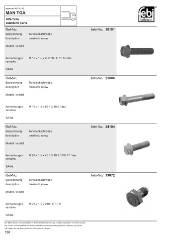 Spare parts cross-references