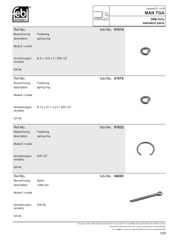 Spare parts cross-references