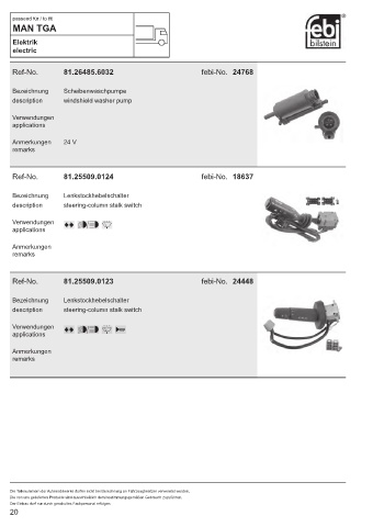 Spare parts cross-references