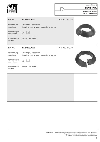 Spare parts cross-references