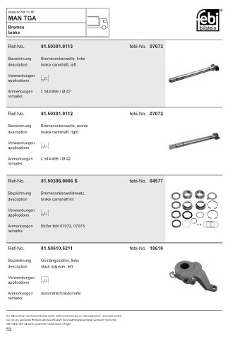 Spare parts cross-references